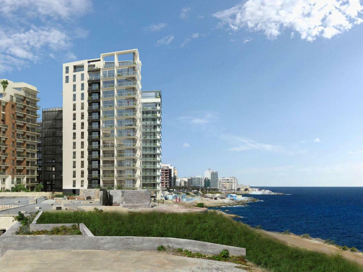 Gorgeous Apartment With Terrace In Fort Cambridge, Pool Sliema Exteriér fotografie